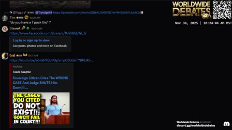 0198 WIDESTREAM - Worldwide Debates - YouTube/Twitch/Rumble