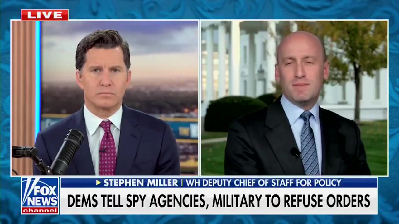 🚨 Steven Miller raises the alarm concerning the Democratic Party’s open, attempt to launch a treasonous civil war…