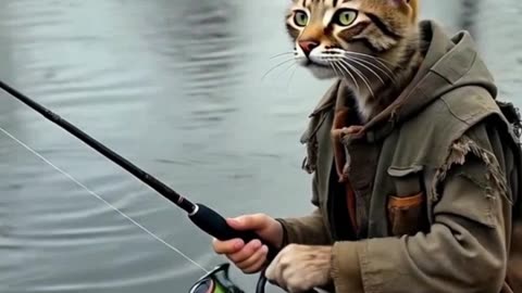 Sad Fishing Cat