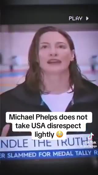 Michael Phelps does NOT take disrespect towards America.. GOAT! 🔥🔥