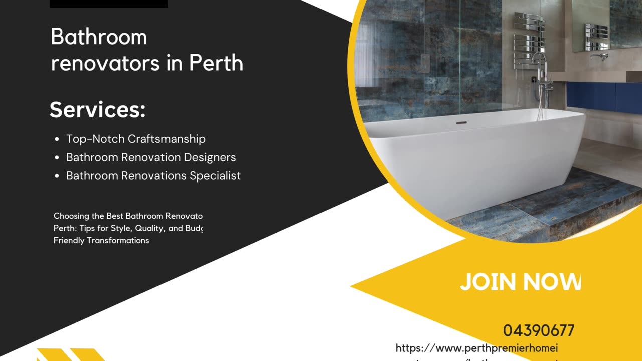 Choosing the Best Bathroom Renovators in Perth: Tips for Style, Quality