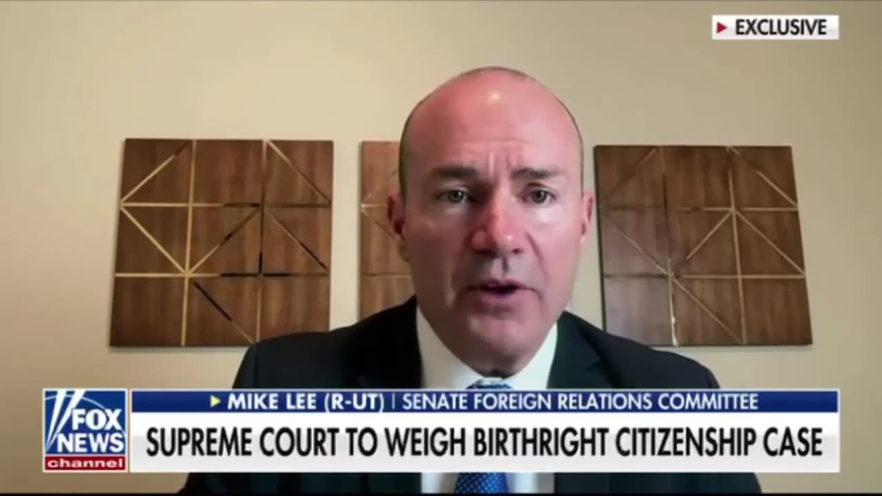 Senator Mike Lee on birthright citizenship