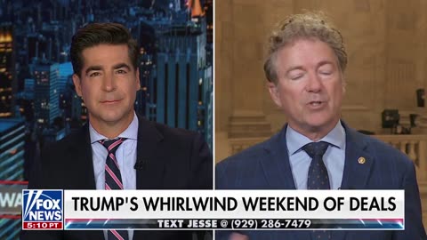 Jesse Watters Asks Rand Paul About Tariffs
