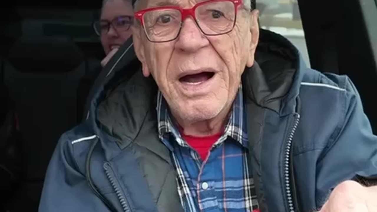 Grampy checks out a Cybertruck. This is just priceless.