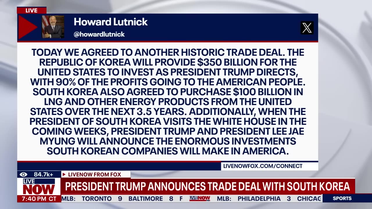 BREAKING: President Trump announces trade deal with South Korea