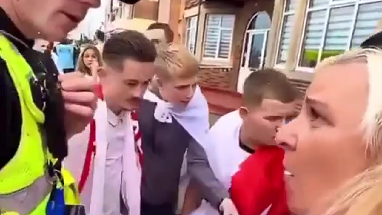 11-year-old was allegedly targeted by UK police while wearing an English flag