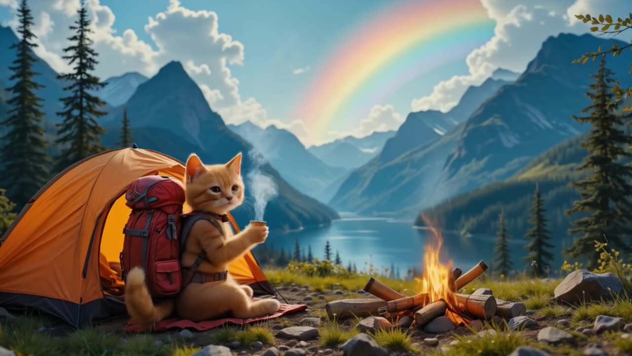 Kitten Camping