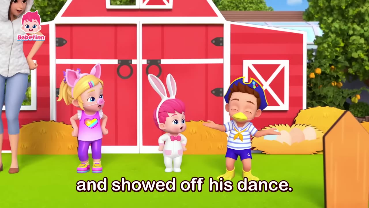 Five Little Animals Dancing on the FarmㅣEP143ㅣSong for KidsㅣBebefinn Nursery Rhymes
