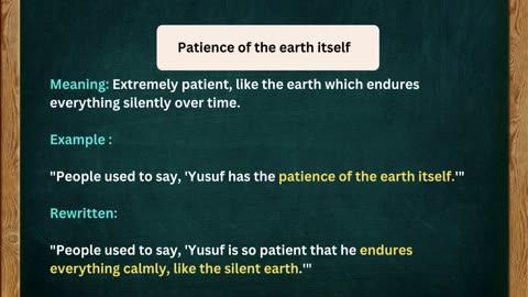 THE POWER OF PATIENCE