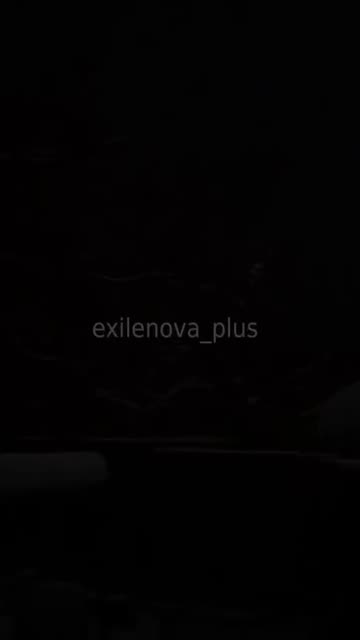 A moment from one of the night attacks at Donetsk airport