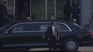 President Trump has arrived for his meeting with Chinese President Xi in South Korea