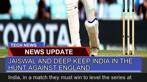 Jaiswal and Deep Keep India in the Hunt Against En