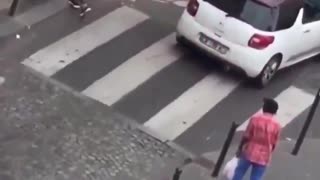 She rejects his advances, so he beats her. Welcome to Europe.