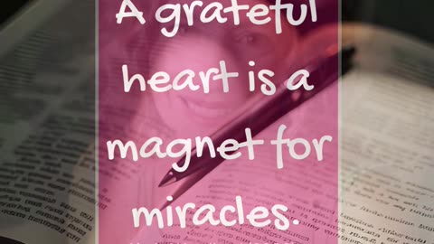 Gratitude isn’t just an attitude. It’s a frequency.