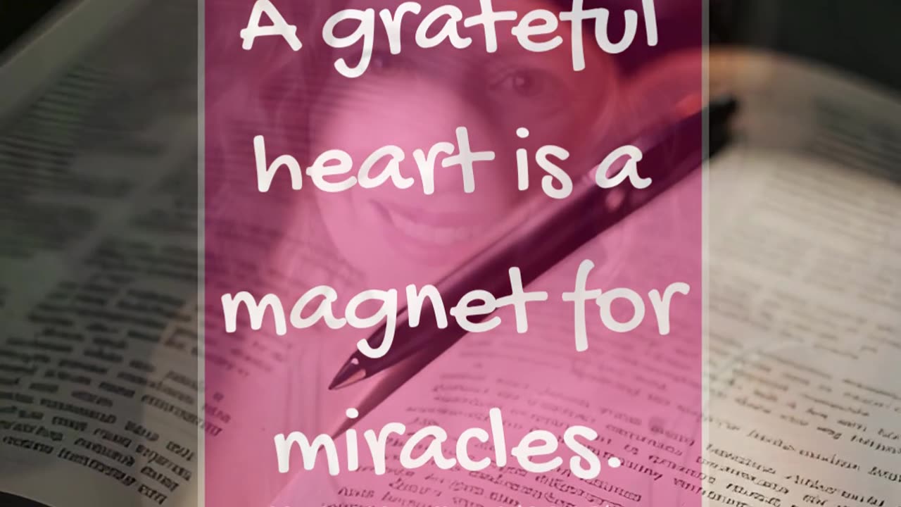 Gratitude isn’t just an attitude. It’s a frequency.