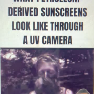Sunscreens Under UV Camera