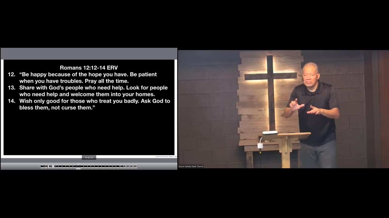 Romans 12:9-14: God likes it when we get along