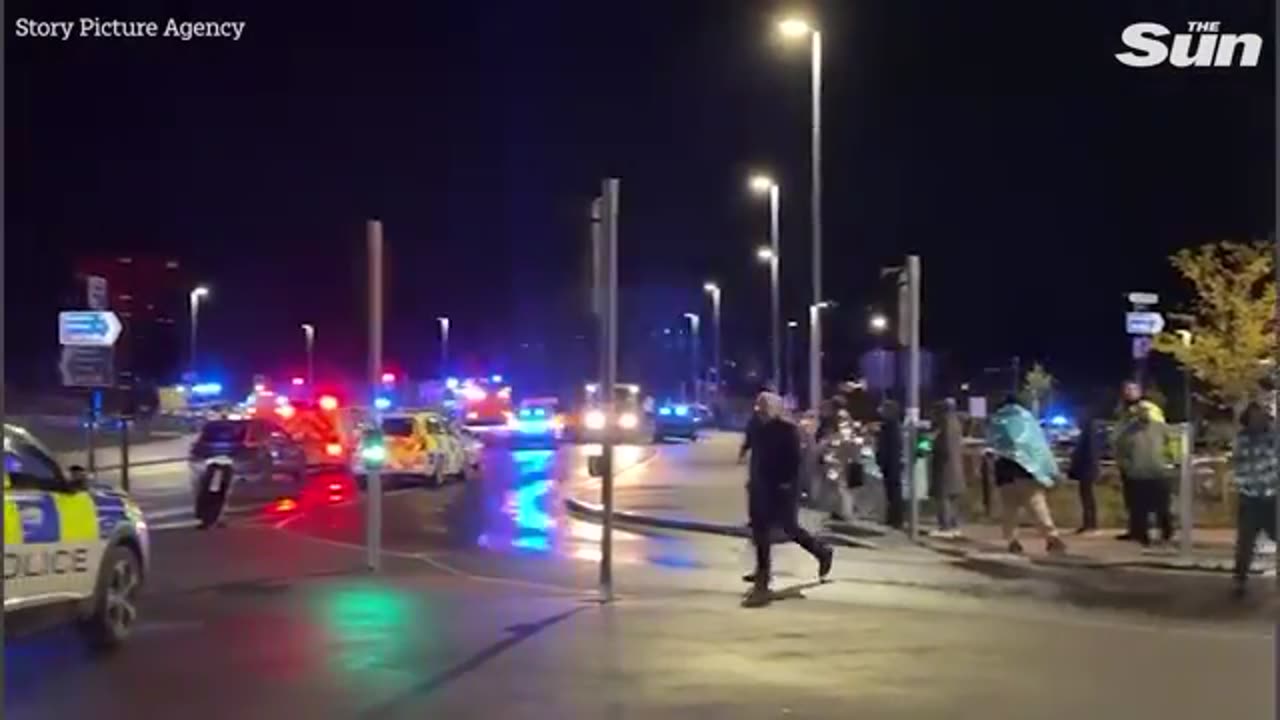 Moment Huntingdon Train Stabbings Suspect Is Detained