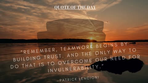"QUOTE OF THE DAY"
