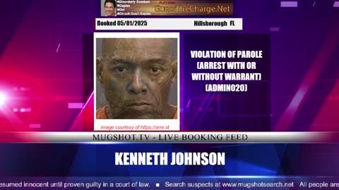 Mugshot TV - Live Arrest Booking Video Stream