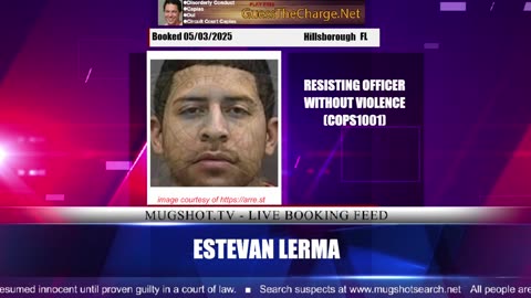 Mugshot TV - Live Arrest Booking Video Stream