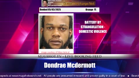 Mugshot TV - Live Arrest Booking Video Stream