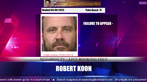 Mugshot TV - Live Arrest Booking Video Stream