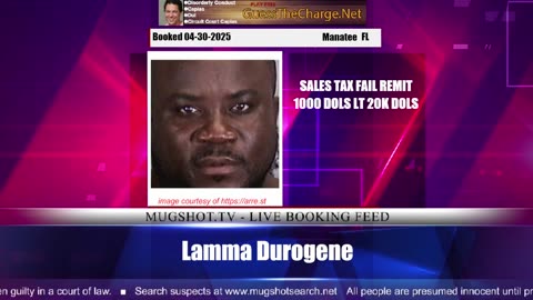 Mugshot TV - Live Arrest Booking Video Stream