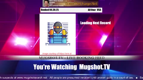 Mugshot TV - Live Arrest Booking Video Stream