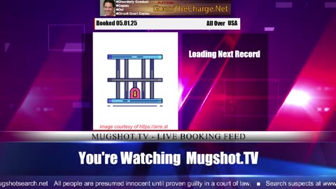 Mugshot TV - Live Arrest Booking Video Stream