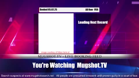 Mugshot TV - Live Arrest Booking Video Stream