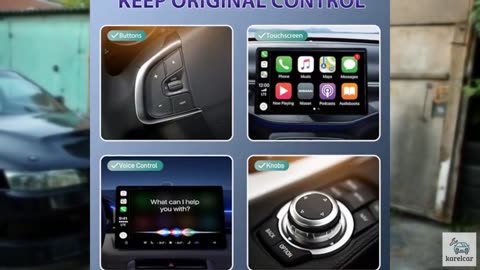 Wireless Carplay Adapter, 2025 Upgrade Converts Wired to Wireless Adapter for i
