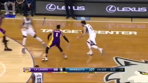 RICKY RUBIO 33pts 10asis 5reb & 2rob para ganar a los Lakers!