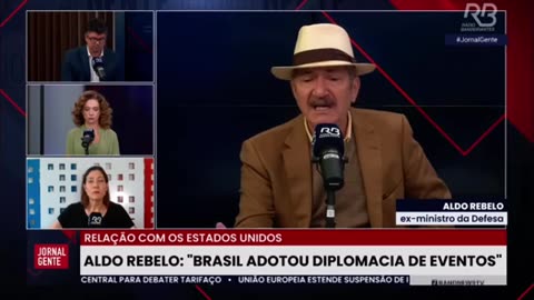 Aldo comenta na Band as tarifas de Trump impostas ao Brasil. 14 de jul. 2025