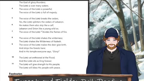 Forest and Fields Daily reading: Psalm 29