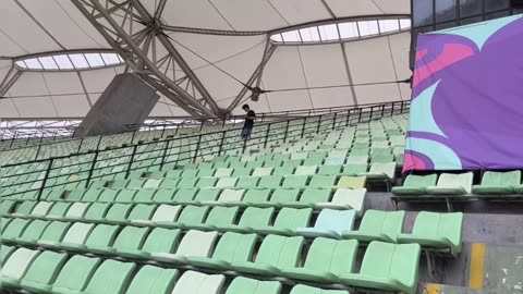 Andis Edmunds Kaulins at the Jiangyin, China Stadium