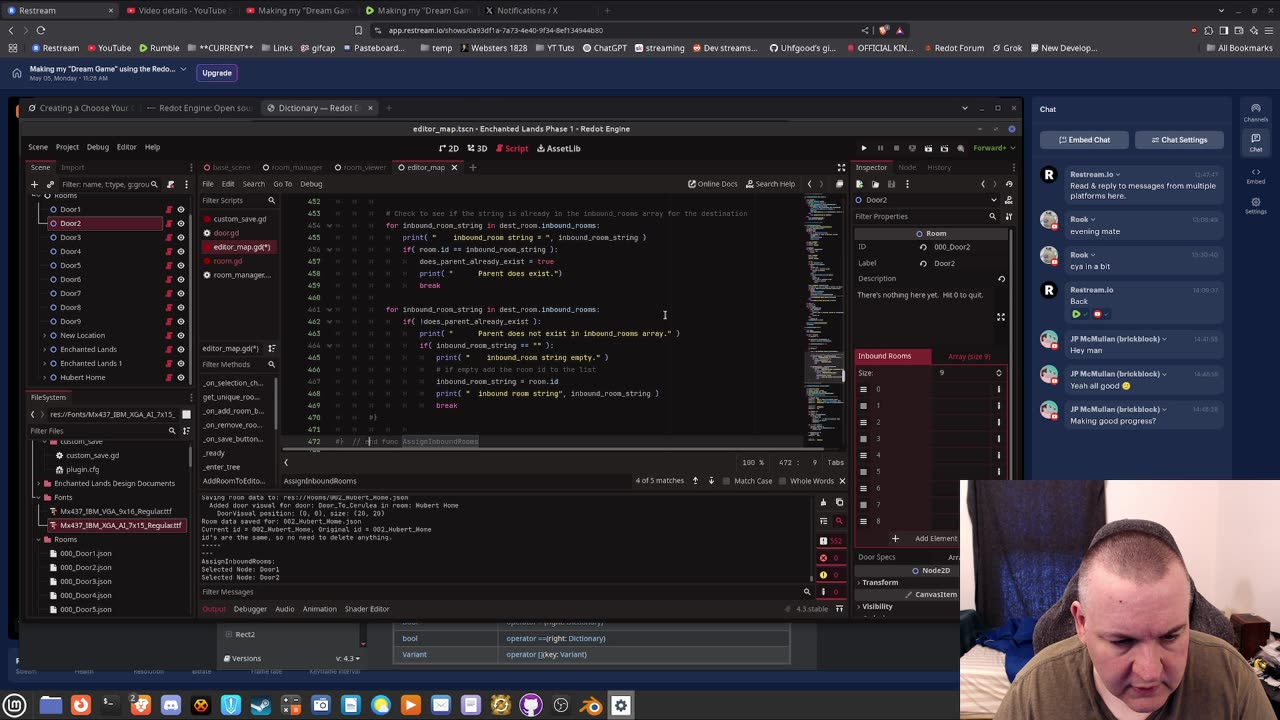 Making my "Dream Game" using the Redot engine #99.