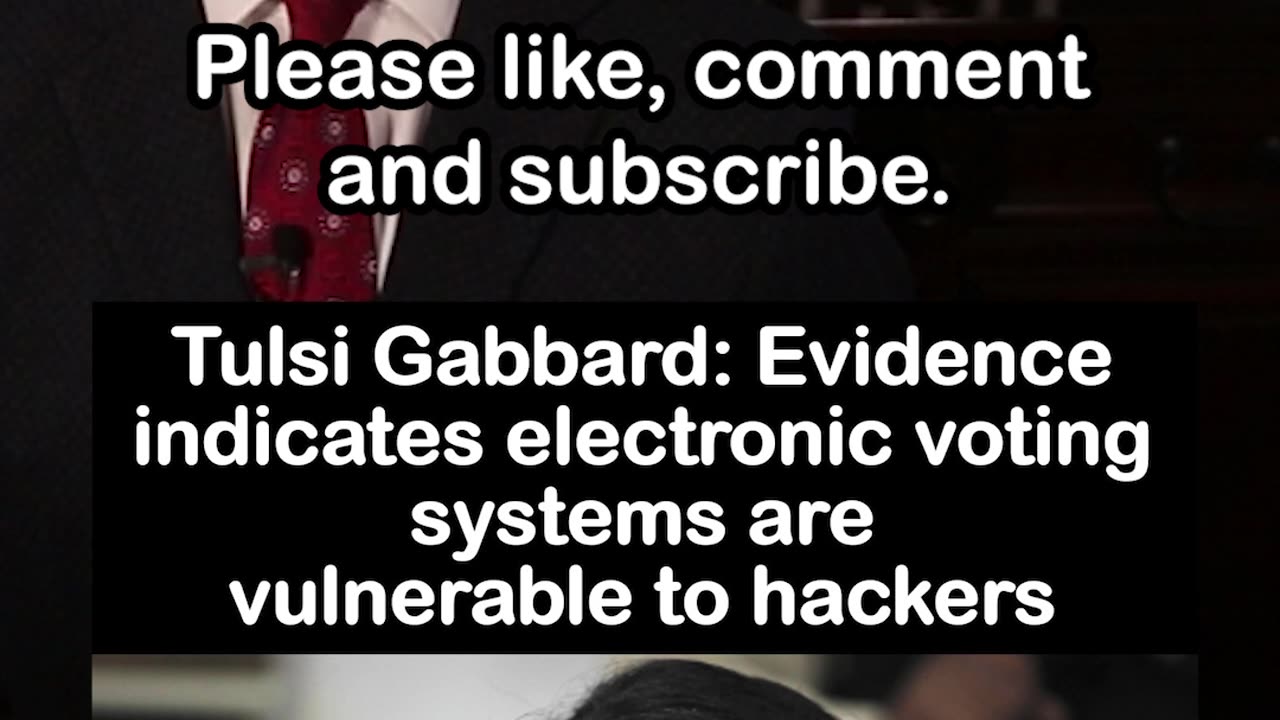 Tulsi Gabbard Has Evidence indicating electronic voting systems are vulnerable to hackers