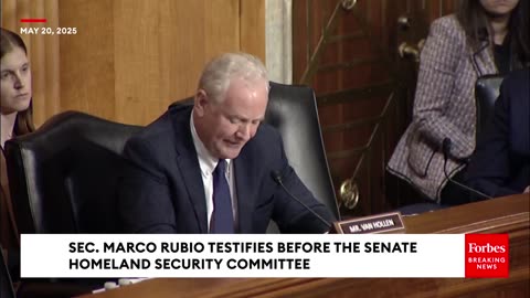 All Hell Breaks Loose When Van Hollen Tells Sec. Rubio To His Face, He Regrets Voting To Confirm Him
