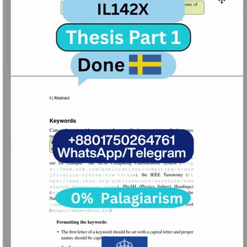 Student Work (Thesis ) | 1TE742 Part 7 Sustainable Innovation in Industry | Uppsala University