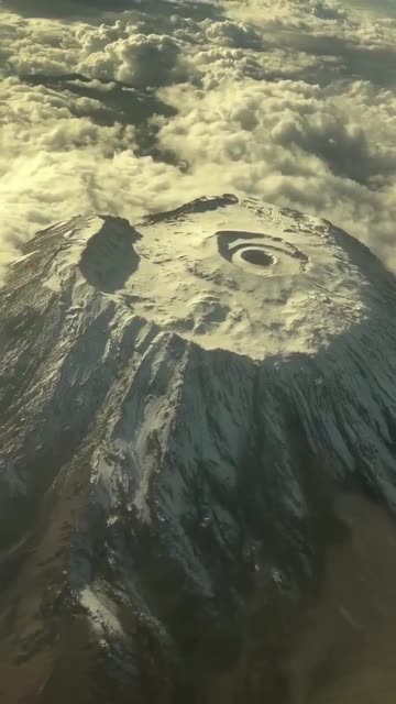 Kilimanjaro is a volcano that can be seen from space.