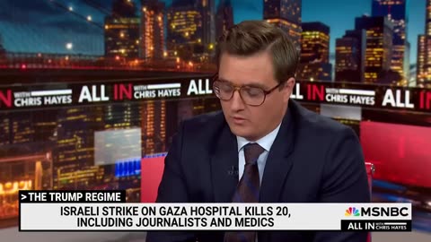 Hayes reacts to ‘shocking’ footage of Gaza hospital strike that killed 5 journalists