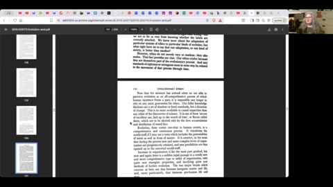 Reading: T.H. Huxley - Evolution and Ethics (1893); Julian Huxley - Evolutionary Ethics (1943)