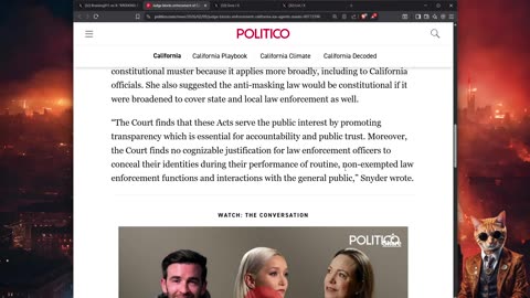 Federal Judge Blocks California's Law to Unmask ICE Agents