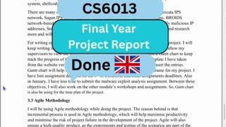 Student Work (Report) | CS6013 Intrusion Detection vs Prevention | University of West London