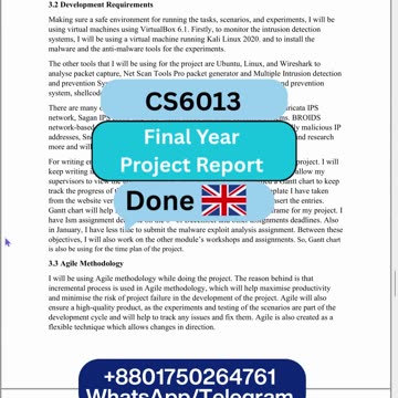Student Work (Report) | CS6013 Intrusion Detection vs Prevention | University of West London