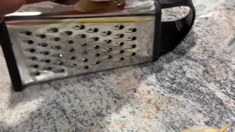 Using a Grater to Make Spiral Potatoes
