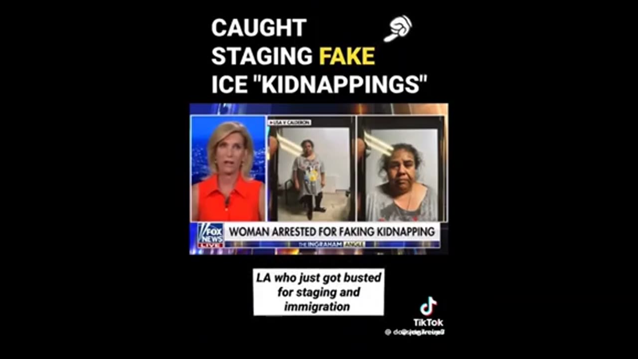 Fake ICE abductions ..