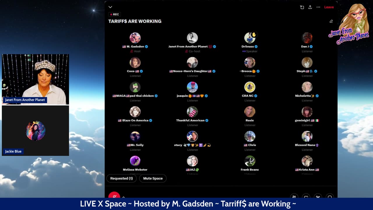 LIVE X Space ~ Hosted by M. Gadsden ~