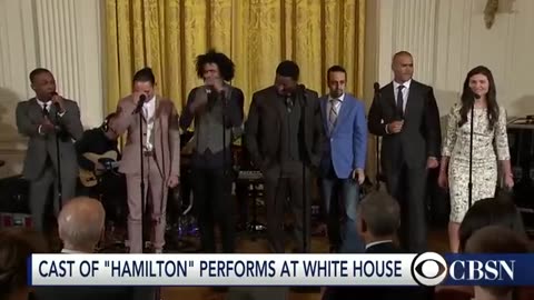 "Alexander Hamilton" is performed at the White House by the Hamilton cast.